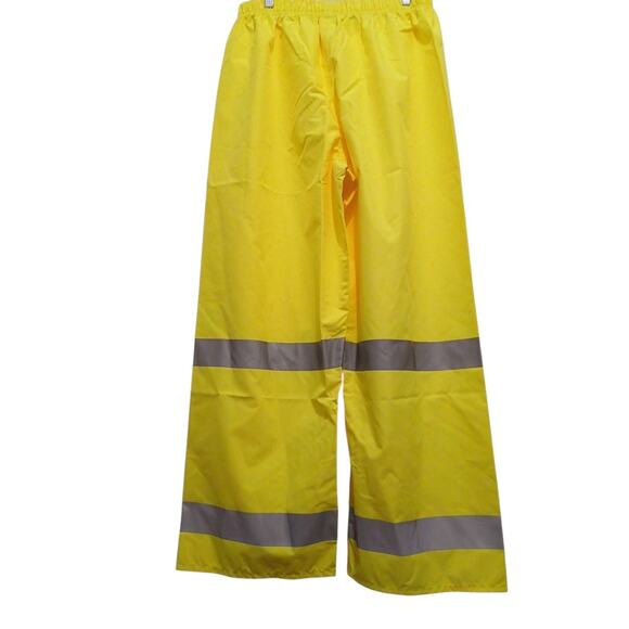 NASCO Envisage Rain Pants Sz L Neon Yellow 3M Reflective ANSI 107 Class E $150 - Picture 3 of 16